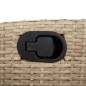 vidaXL Set comedor de jardín 7 pzas con cojines ratán sintético beige vidaXL Set comedor de jardín 7 pzas con cojines ratán sintético beige