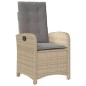 vidaXL Set comedor de jardín 7 pzas con cojines ratán sintético beige vidaXL Set comedor de jardín 7 pzas con cojines ratán sintético beige