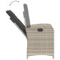vidaXL Set comedor de jardín 5 pzas cojines ratán sintético gris claro vidaXL Set comedor de jardín 5 pzas cojines ratán sintético gris claro