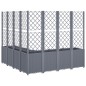 vidaXL Jardinera con enrejado PP gris 160x160x140 cm vidaXL Jardinera con enrejado PP gris 160x160x140 cm