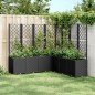 vidaXL Jardinera con enrejado PP negro 160x160x140 cm vidaXL Jardinera con enrejado PP negro 160x160x140 cm