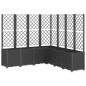 vidaXL Jardinera con enrejado PP negro 160x160x140 cm vidaXL Jardinera con enrejado PP negro 160x160x140 cm