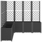 vidaXL Jardinera con enrejado PP negro 160x160x140 cm vidaXL Jardinera con enrejado PP negro 160x160x140 cm