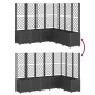 vidaXL Jardinera con enrejado PP negro 160x160x140 cm vidaXL Jardinera con enrejado PP negro 160x160x140 cm