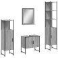 vidaXL Set de armario de baño 4 pzas madera contrachapada gris sonoma vidaXL Set de armario de baño 4 pzas madera contrachapada gris sonoma