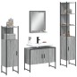 vidaXL Set de armario de baño 4 pzas madera contrachapada gris sonoma vidaXL Set de armario de baño 4 pzas madera contrachapada gris sonoma