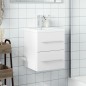 vidaXL Mueble de baño con lavabo integrado blanco vidaXL Mueble de baño con lavabo integrado blanco