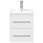 vidaXL Mueble de baño con lavabo integrado blanco vidaXL Mueble de baño con lavabo integrado blanco