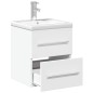 vidaXL Mueble de baño con lavabo integrado blanco vidaXL Mueble de baño con lavabo integrado blanco