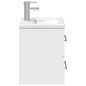vidaXL Mueble de baño con lavabo integrado blanco vidaXL Mueble de baño con lavabo integrado blanco