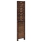 vidaXL Biombo separador de 4 paneles madera paulownia marrón oscuro vidaXL Biombo separador de 4 paneles madera paulownia marrón oscuro