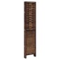vidaXL Biombo separador de 5 paneles madera paulownia marrón oscuro vidaXL Biombo separador de 5 paneles madera paulownia marrón oscuro