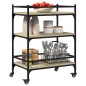 vidaXL Carrito de cocina madera ingeniería roble Sonoma 65x40x86,5 cm vidaXL Carrito de cocina madera ingeniería roble Sonoma 65x40x86,5 cm