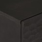 vidaXL Armarios auxiliares 2 pzas madera maciza mango negro 60x33x75cm