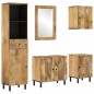 vidaXL Conjunto de armarios de baño 5 piezas madera maciza de mango vidaXL Conjunto de armarios de baño 5 piezas madera maciza de mango