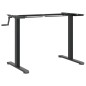 vidaXL Marco de escritorio de pie acero negro (94-135)x60x(70-114) cm vidaXL Marco de escritorio de pie acero negro (94-135)x60x(70-114) cm