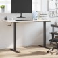 vidaXL Marco de escritorio de pie acero negro (94-135)x60x(70-114) cm vidaXL Marco de escritorio de pie acero negro (94-135)x60x(70-114) cm