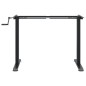 vidaXL Marco de escritorio de pie acero negro (94-135)x60x(70-114) cm vidaXL Marco de escritorio de pie acero negro (94-135)x60x(70-114) cm