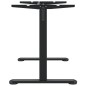 vidaXL Marco de escritorio de pie acero negro (94-135)x60x(70-114) cm vidaXL Marco de escritorio de pie acero negro (94-135)x60x(70-114) cm