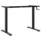 vidaXL Marco de escritorio de pie acero negro (94-135)x60x(70-114) cm vidaXL Marco de escritorio de pie acero negro (94-135)x60x(70-114) cm