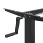 vidaXL Marco de escritorio de pie acero negro (94-135)x60x(70-114) cm vidaXL Marco de escritorio de pie acero negro (94-135)x60x(70-114) cm