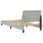 vidaXL Estructura de cama con cabecero terciopelo gris claro 90x200 cm vidaXL Estructura de cama con cabecero terciopelo gris claro 90x200 cm