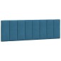 vidaXL Estructura de cama con cabecero terciopelo azul 160x200 cm
