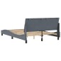 vidaXL Estructura cama con cabecero terciopelo gris oscuro 140x190 cm vidaXL Estructura cama con cabecero terciopelo gris oscuro 140x190 cm