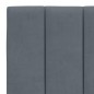 vidaXL Estructura cama con cabecero terciopelo gris oscuro 140x190 cm vidaXL Estructura cama con cabecero terciopelo gris oscuro 140x190 cm