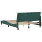 vidaXL Estructura cama con cabecero terciopelo verde oscuro 140x190 cm vidaXL Estructura cama con cabecero terciopelo verde oscuro 140x190 cm