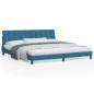 vidaXL Estructura de cama con cabecero terciopelo azul 200x200 cm vidaXL Estructura de cama con cabecero terciopelo azul 200x200 cm