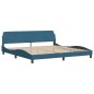 vidaXL Estructura de cama con cabecero terciopelo azul 200x200 cm vidaXL Estructura de cama con cabecero terciopelo azul 200x200 cm