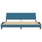 vidaXL Estructura de cama con cabecero terciopelo azul 200x200 cm vidaXL Estructura de cama con cabecero terciopelo azul 200x200 cm