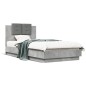 vidaXL Cama con cabecero madera de ingeniería gris hormigón 90x190 cm vidaXL Cama con cabecero madera de ingeniería gris hormigón 90x190 cm