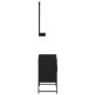 vidaXL Juego de muebles de baño 2 pzas madera de ingeniería negro vidaXL Juego de muebles de baño 2 pzas madera de ingeniería negro