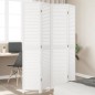 vidaXL Biombo separador de 4 paneles madera maciza Paulownia blanco vidaXL Biombo separador de 4 paneles madera maciza Paulownia blanco