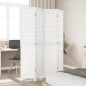 vidaXL Biombo separador de 4 paneles madera maciza Paulownia blanco vidaXL Biombo separador de 4 paneles madera maciza Paulownia blanco