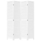 vidaXL Biombo separador de 4 paneles madera maciza Paulownia blanco vidaXL Biombo separador de 4 paneles madera maciza Paulownia blanco