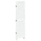 vidaXL Biombo separador de 5 paneles madera maciza Paulownia blanco vidaXL Biombo separador de 5 paneles madera maciza Paulownia blanco