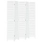 vidaXL Biombo separador de 5 paneles madera maciza Paulownia blanco vidaXL Biombo separador de 5 paneles madera maciza Paulownia blanco