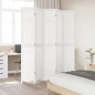 vidaXL Biombo separador de 5 paneles madera maciza Paulownia blanco vidaXL Biombo separador de 5 paneles madera maciza Paulownia blanco