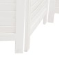 vidaXL Biombo separador de 5 paneles madera maciza Paulownia blanco vidaXL Biombo separador de 5 paneles madera maciza Paulownia blanco