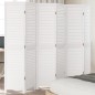 vidaXL Biombo separador de 6 paneles madera maciza Paulownia blanco vidaXL Biombo separador de 6 paneles madera maciza Paulownia blanco