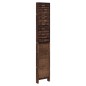 vidaXL Biombo separador de 5 paneles madera paulownia marrón oscuro vidaXL Biombo separador de 5 paneles madera paulownia marrón oscuro