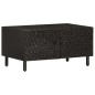 vidaXL Mesa de centro madera maciza de mango negra 80x50x40 cm vidaXL Mesa de centro madera maciza de mango negra 80x50x40 cm