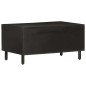 vidaXL Mesa de centro madera maciza de mango negra 80x50x40 cm vidaXL Mesa de centro madera maciza de mango negra 80x50x40 cm