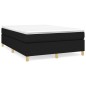 vidaXL Cama box spring con colchón tela negro 140x190 cm vidaXL Cama box spring con colchón tela negro 140x190 cm