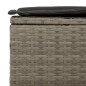 vidaXL Set de sofá de jardín 3 pzas y cojines ratán sintético gris vidaXL Set de sofá de jardín 3 pzas y cojines ratán sintético gris