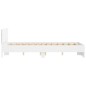 vidaXL Estructura de cama con cabecero y luces LED blanco 135x190 cm vidaXL Estructura de cama con cabecero y luces LED blanco 135x190 cm