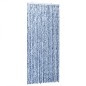 vidaXL Cortina antimoscas chenilla azul y blanco 100x230 cm